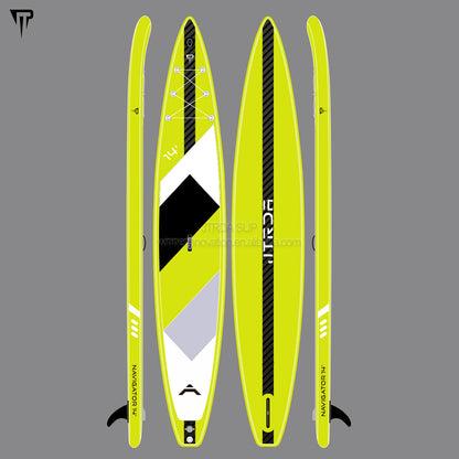 JTRDA 14' racing SUP with center carbon stringer