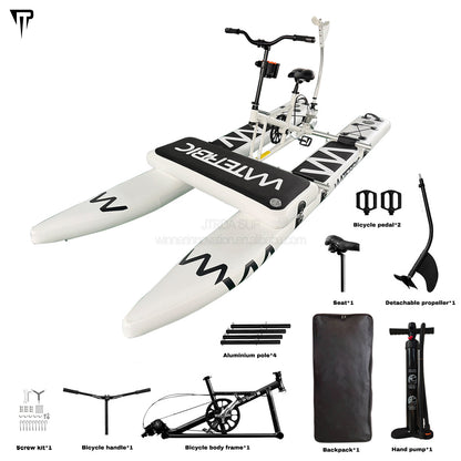 Bicicleta acuática inflable JTRDA color blanco para una persona