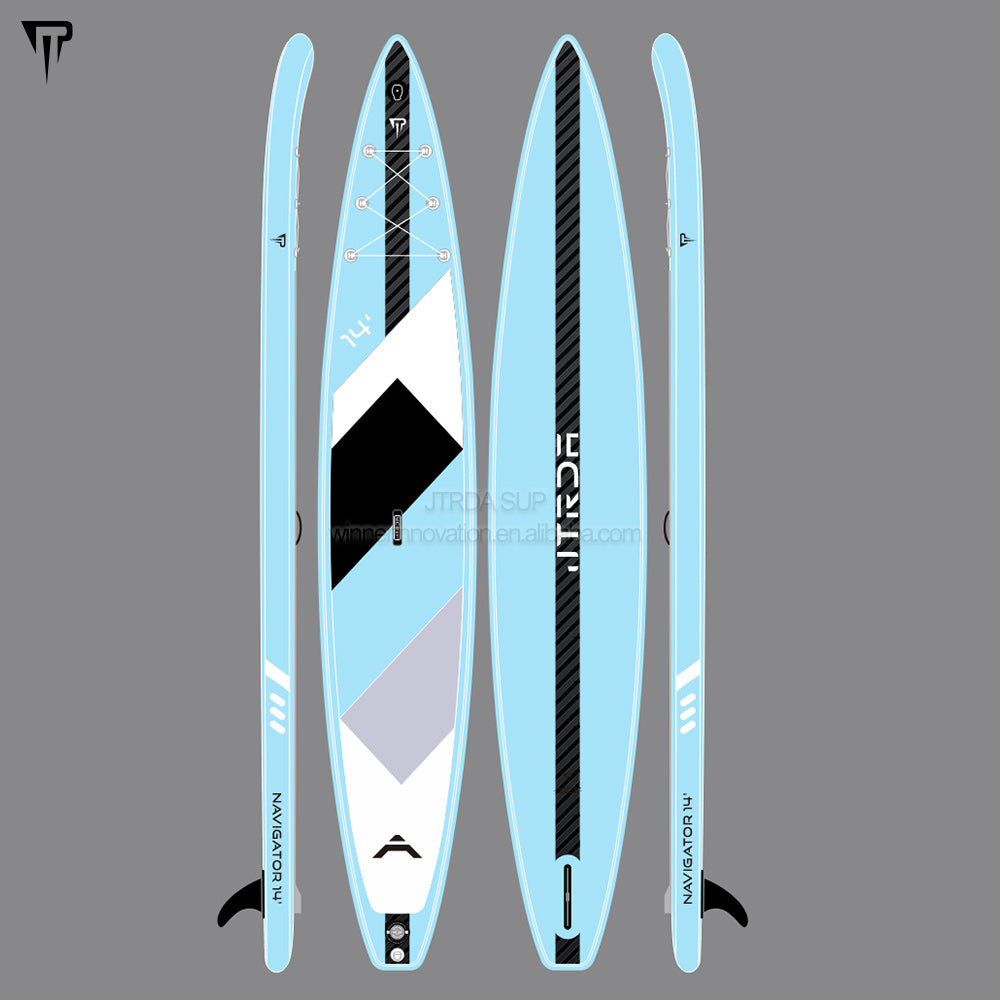 JTRDA 14' racing SUP with center carbon stringer
