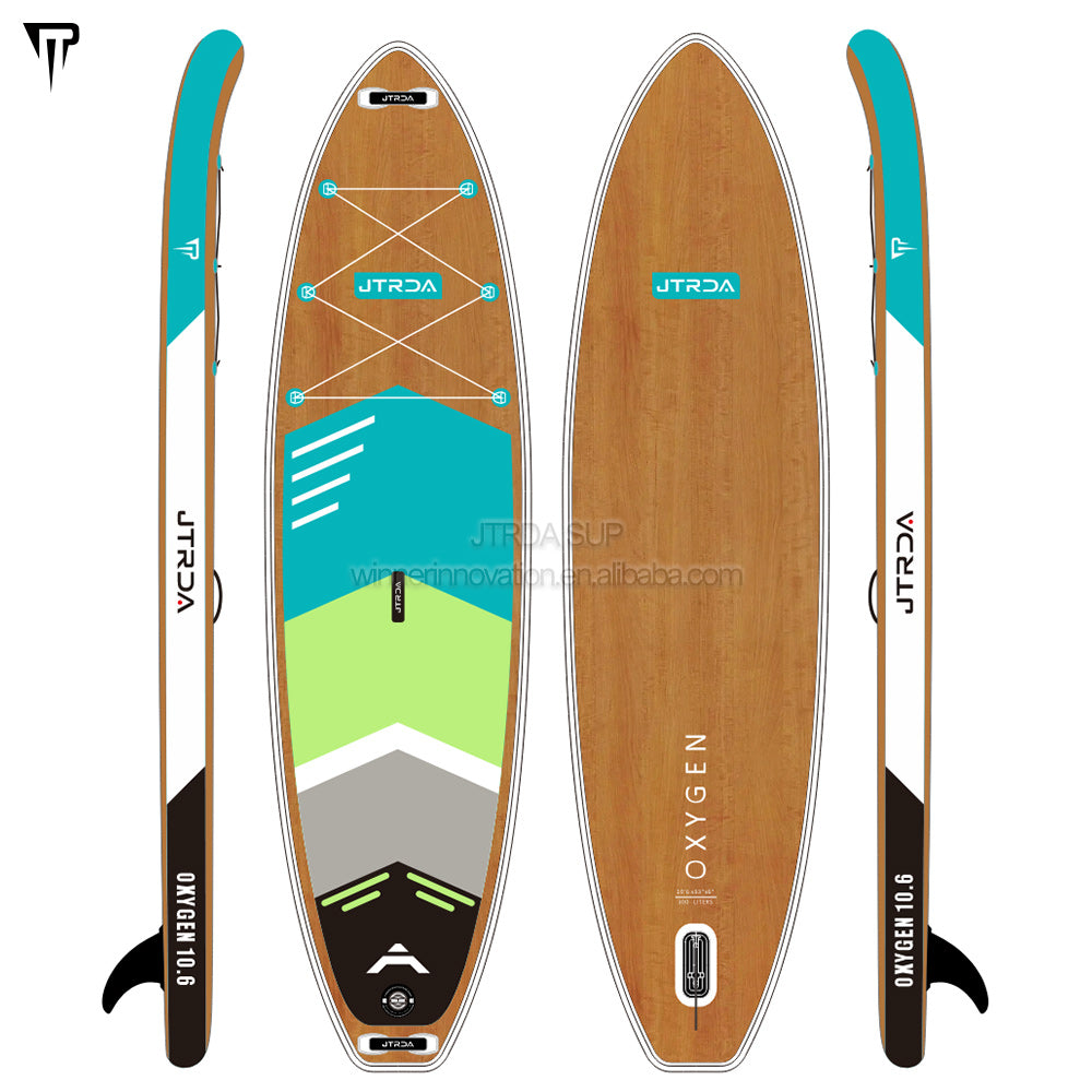 Planche de paddle gonflable JTRDA en bois Oxygen 10'6"