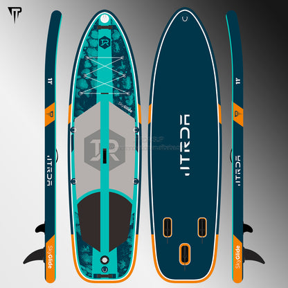 JTRDA 11FT Super Wide 89cm Width Super Stable Inflatable Paddle Board