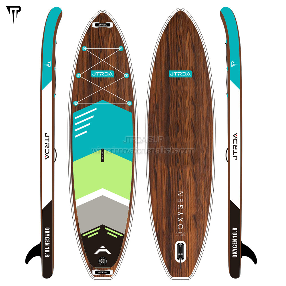 Planche de paddle gonflable JTRDA en bois Oxygen 10'6"