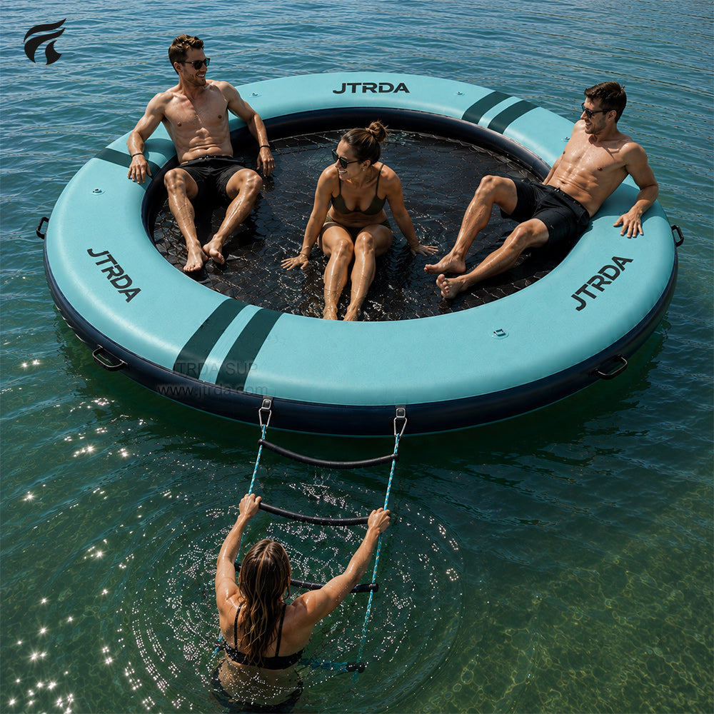 JTRDA Rope ladder Carabiner connection for water paltfrom hammocks