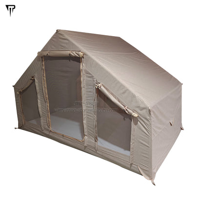JTRDA Inflatable Full Drop Stitch Windproof Portable Family Water Camping Tent with Drop Stitch Floor