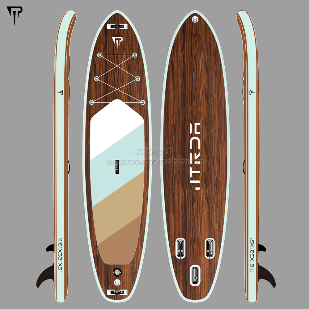JTRDA wood design inflatable SUP 11ft/11.6ft