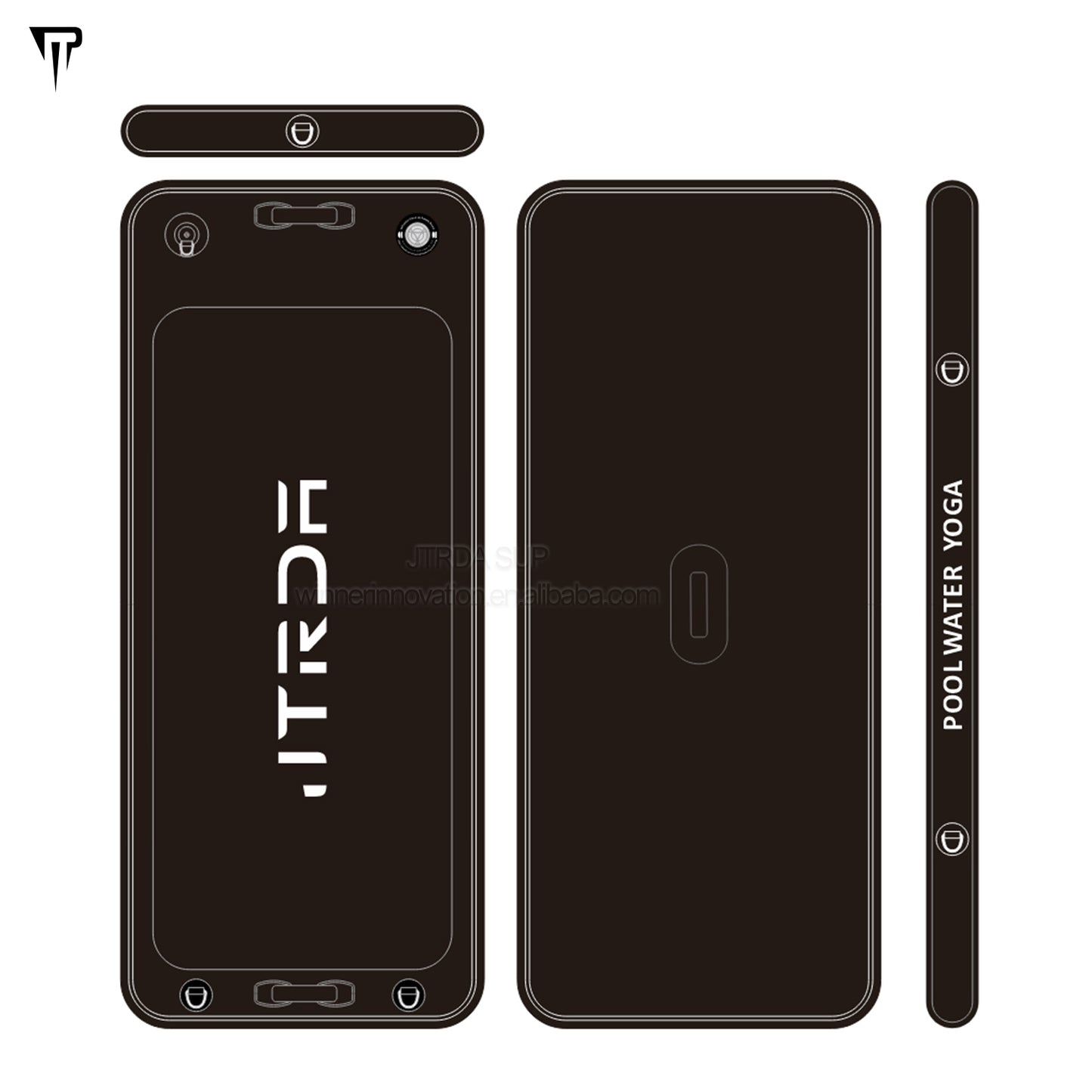 JTRDA 210cm Inflatable Water Yoga Mat