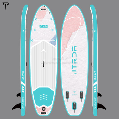 JTRDA 11'x34"x6" paint deisgn inflatable stand up paddle board SUP