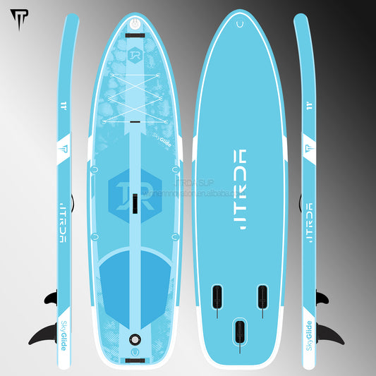 JTRDA 11FT Super Wide 89cm Width Super Stable Inflatable Paddle Board