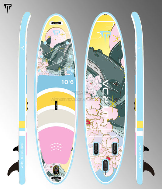 JTRDA Whale 10.6 inflatable SUP paddle board set