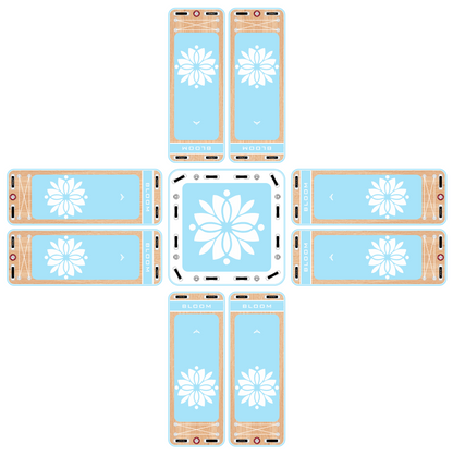 JTRDA water yoga traning mat 8+1 floatable center platform