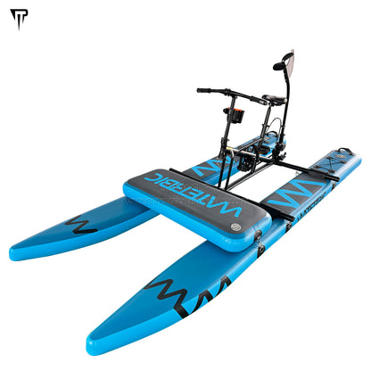 JTRDA Inflatable Water Bike Bicycle Blue Color One Person