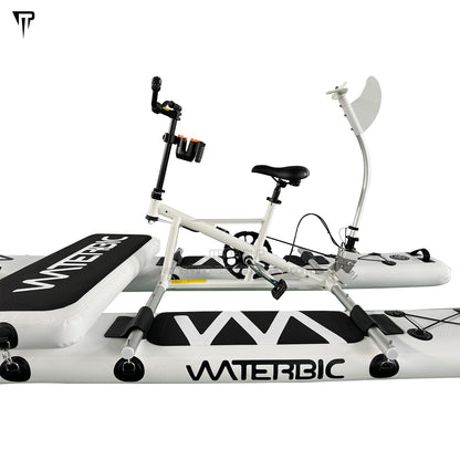 JTRDA Inflatable Water Bike White Color One Person