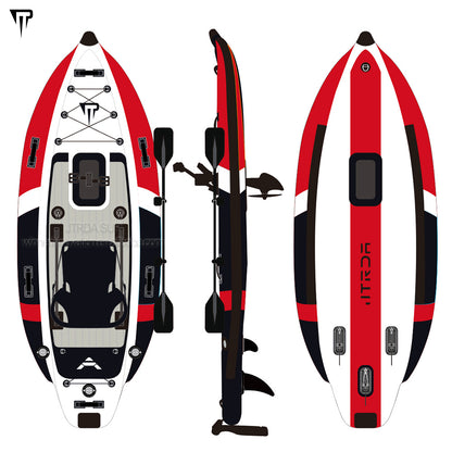 Pedal kayak touring