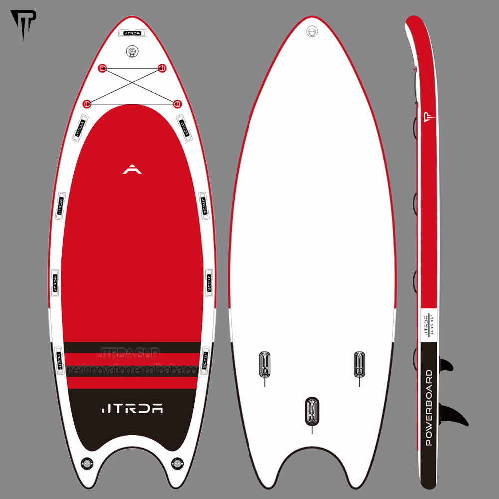 14ft big team XXL inflatable paddle board with motor or electric power