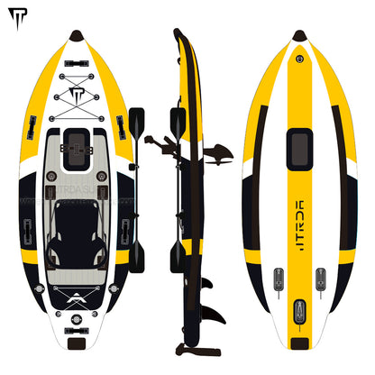 Pedal kayak touring