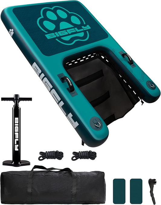 BIGFLY Blue Dog Ramp Ladder Dock on Water