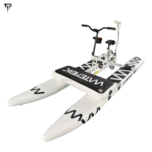 JTRDA Inflatable Water Bike White Color One Person