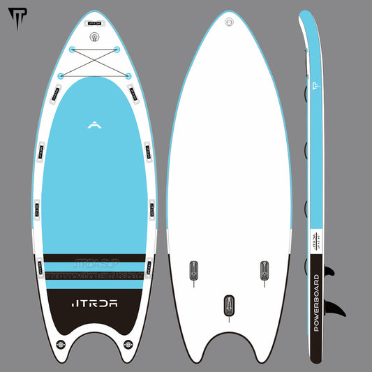 14ft big team XXL inflatable paddle board with motor or electric power