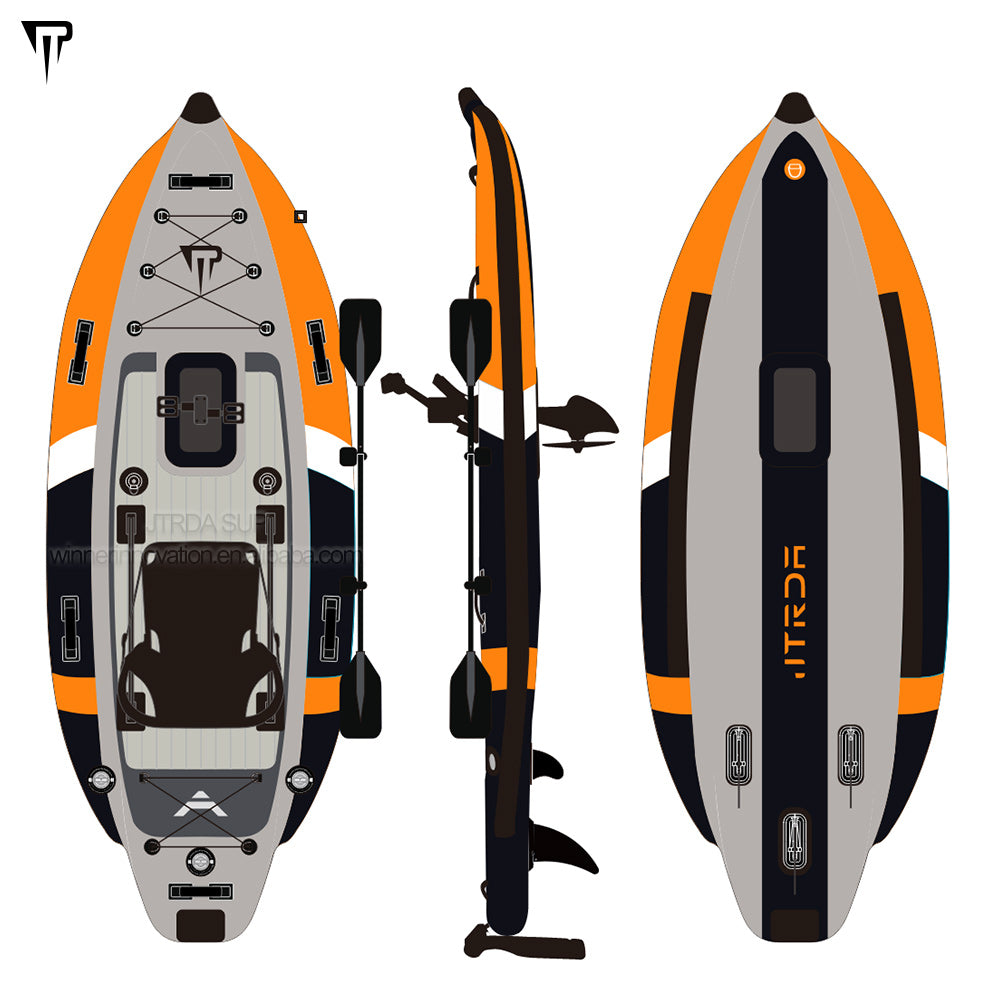 Pedal kayak touring