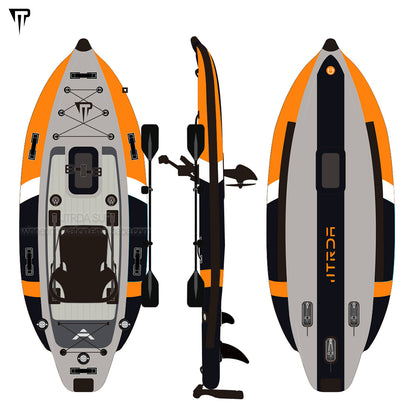 Pedal kayak touring