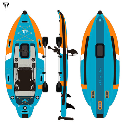Pedal kayak touring