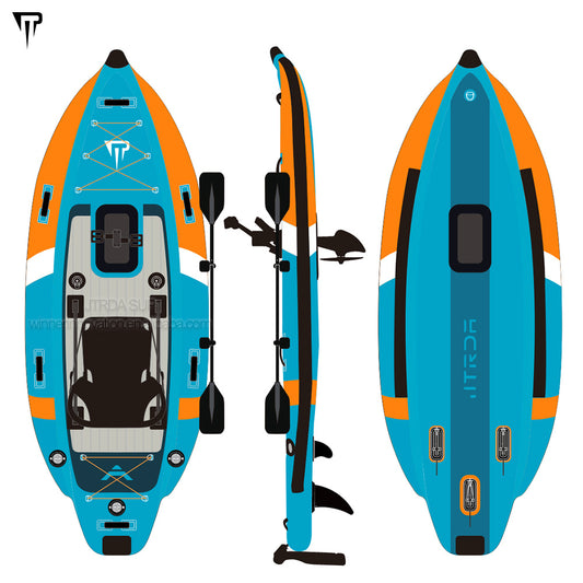 Pedal kayak touring