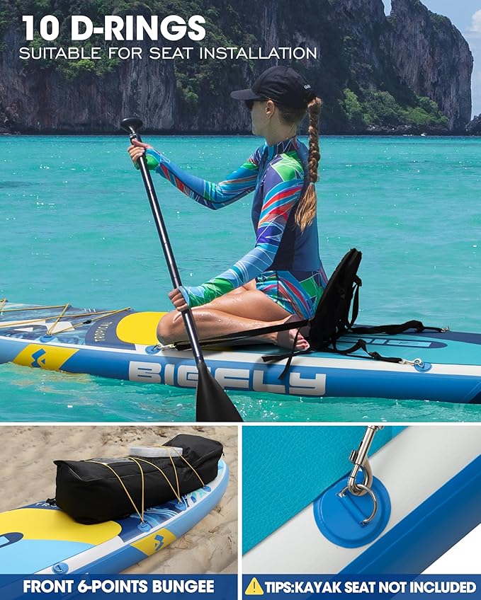 BIGFLY inflatable print blue SUP set 11'