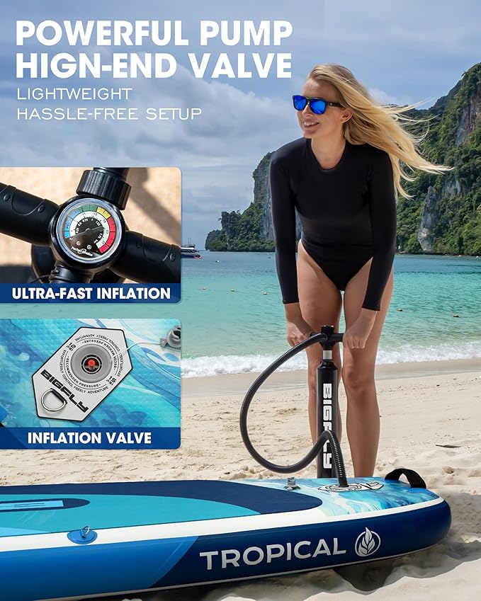 BIGFLY inflatable print blue SUP set 11'