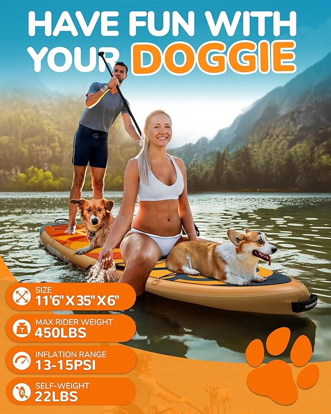 BIGFLY Pet SUP Orange 11'6
