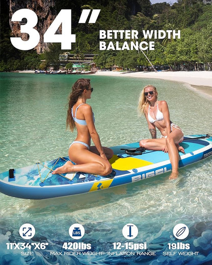 BIGFLY inflatable print blue SUP set 11'
