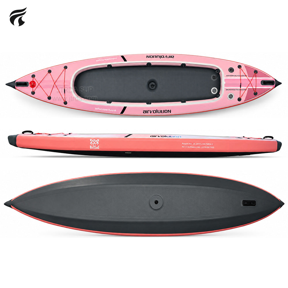 JTRDA Inflatable 2 Person Patent Drop Stitch Kayak Full set