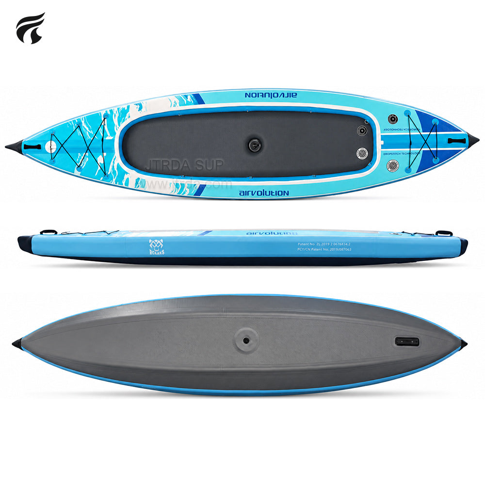 JTRDA Inflatable 2 Person Patent Drop Stitch Kayak Full set