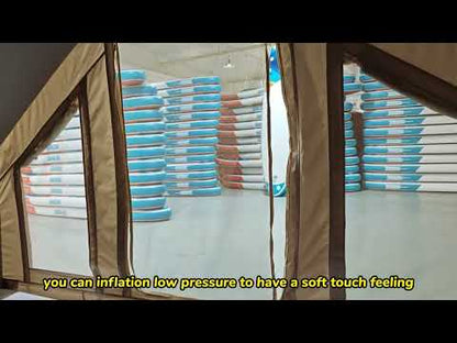 JTRDA Inflatable Full Drop Stitch Windproof Portable Family Water Camping Tent with Drop Stitch Floor