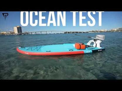 14ft big team XXL inflatable paddle board with motor or electric power