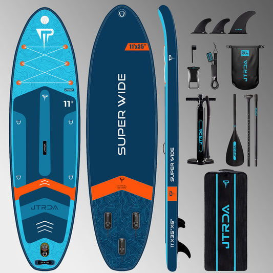 JTRDA SUPER WIDE SERIES 11'X35"X6" INFLATABLE SUP SET